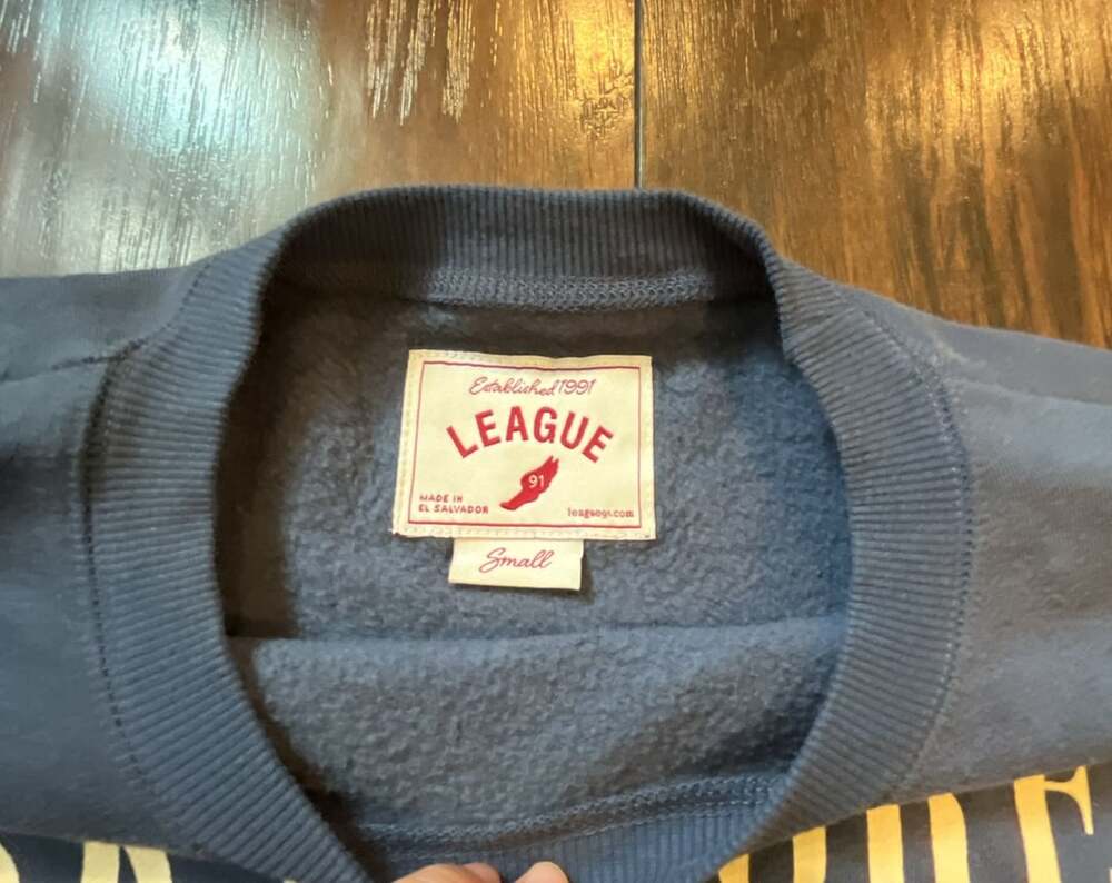 League Skidmore College Crewneck Sweatshirt Blue Small - Picture 3 of 6